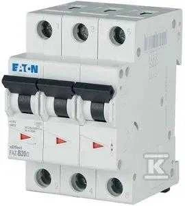 Eaton miniatiūrinis grandinės pertraukiklis 15KA FAZ-B20 3 moduliai - 278 848