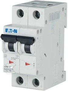 Eaton miniatiūrinis grandinės pertraukiklis FAZ-B25 / 2 2P B 25A 15kA AC - 278736