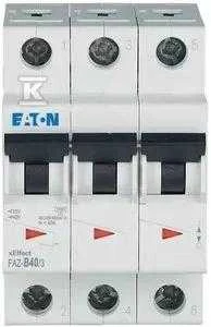 Eaton FAZ-B40/3 OFF NMP. 3 polių, IN=40A