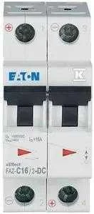 Eaton FAZ-C16/2-DC IŠJUNGTAS NMP.