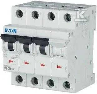 Eaton miniatiūrinis grandinės pertraukiklis FAZ-C16 / 3N 3 + NC 16A 15kA 278975
