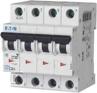 Eaton grandinės pertraukiklis 15KA FAZ-C16 4 moduliai - 279061