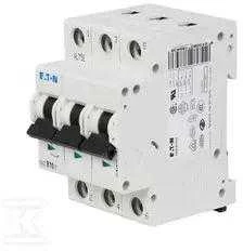 Eaton miniatiūrinis grandinės pertraukiklis FAZ-C4 / 3 3P C 4A 15kA AC - 278865