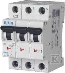 Eaton miniatiūrinis grandinės pertraukiklis FAZ-C4 / 3 3P C 4A 15kA AC - 278865