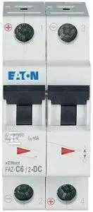 Eaton miniatiūrinis grandinės pertraukiklis FAZ-C6 / 2-DC - 279137