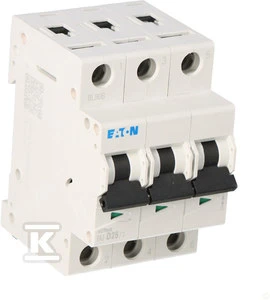 Eaton FAZ-D25/3 OFF NMP. 3 polių, IN=25A