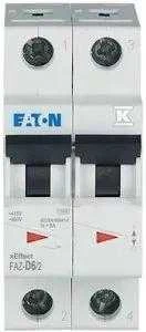 Eaton miniatiūrinis grandinės pertraukiklis FAZ-D6 / 2 2P D 6A 15kA 278777