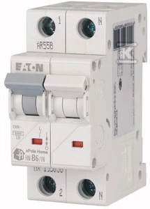 Eaton miniatiūrinis grandinės pertraukiklis 1P + NB 10A 6kA AC xPole Home HN-B10 / 1N 194839