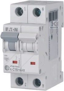 Eaton miniatiūrinis grandinės pertraukiklis 1P + NC 16A 6kA AC xPole Home HN-C16 / 1N 194851