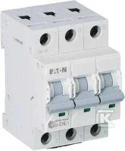 Eaton grandinės pertraukiklis 3P C 16A 6kA AC xPole Home HN-C16/3 194891