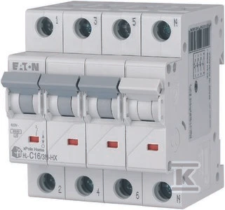 Eaton Jungiklis 3P + N C 16A 6kA AC