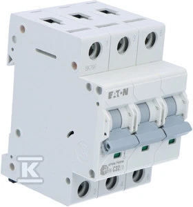 Eaton miniatiūrinis grandinės pertraukiklis 3P C 32A 6kA AC xPole Home HN-C32 / 3 194894