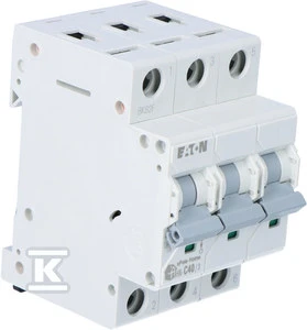 Eaton miniatiūrinis grandinės pertraukiklis 3P C 40A 6kA AC xPole Home HN-C40 / 3 194895