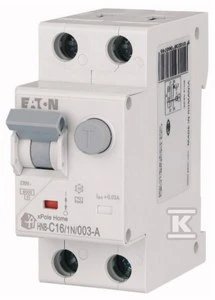 Eaton HNB-C16/1N/003-A jungiklis su diferencialiniu moduliu 6K