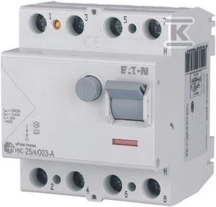 Eaton Liekamosios srovės grandinės pertraukiklis 4P 25A 0,03A tipas A xPole Home HNC-25/4/003-A 194687