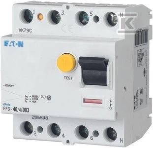Eaton PF6-40/4/003 SKIRTIES SROVĖS JUNGIKLIS 6KA