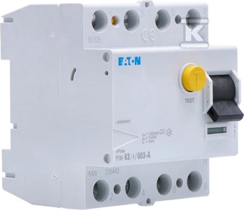 Eaton Liekamosios srovės grandinės pertraukiklis PFIM-63/4/003-A 4P 63A 0.03A tipas A - 235443