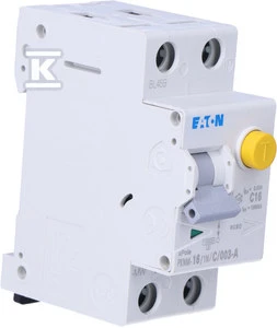 Eaton Liekamosios srovės grandinės pertraukiklis PKNM-16 / 1N / C / 003-A 2P 16A C 0.03A tipas A - 236217