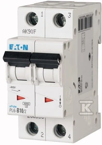 Eaton PL6-B10/2 VIRŠSROVĖS PERTRAUKIS 6KA