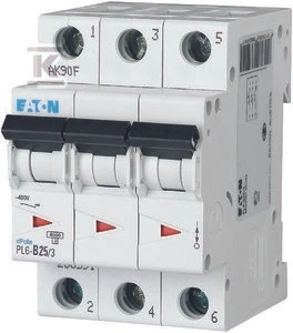 Eaton PL6-B25/3 SROVĖS PERTRAUKIS 6KA