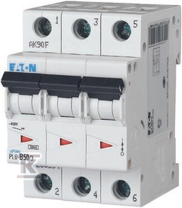 Eaton PL6-B50/3 SROVĖS PERTRAUKIS 6KA