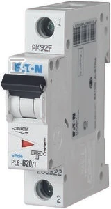 Eaton PL6-C20/1 SROVĖS PERTRAUKIS 6KA