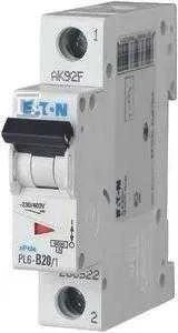 Eaton PL6-C20/1 SROVĖS PERTRAUKIS 6KA