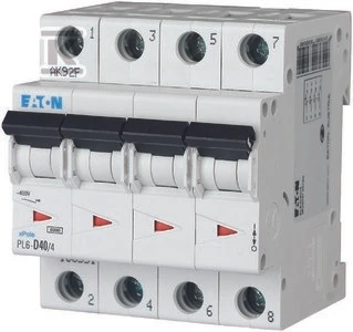 Eaton PL6-C40/4 6KA VIRŠSROVĖS GRANDINĖS IŠJUNGIKLIS