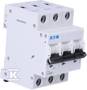 Eaton PL6-D20/3 SROVĖS PERTRAUKIS 6KA