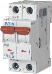 Eaton PL7-C4/2-DC VIRŠSROVĖS PERTRAUKIS 10KA DC