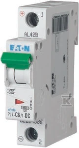 Eaton PL7-C6/1-DC 10KA DC VIRŠSROVĖS GRANDINĖS IŠJUNGIKLIS