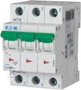 Eaton miniatiūrinis grandinės pertraukiklis PLSM-B6 / 3-MW 3P B 6A 242442