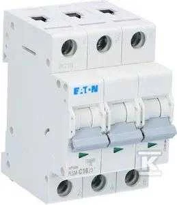 Eaton miniatiūrinis grandinės pertraukiklis PLSM-C16 / 3-MW 3P C 16A 242474