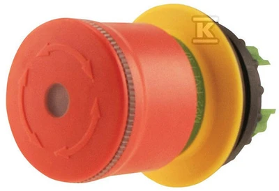 Eaton miniatiūrinis apsaugos mygtukas 30 mm iki 22 mm skylės žiedas su pasukamu atrakinimo mygtuku M22-PVLT30