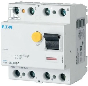 „Eaton“ liekamosios srovės grandinės pertraukiklis 4P 40A 0,3A A tipas PFIM-4003-A-MW (235441)