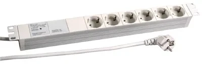 Carruzzo EFB Elektronik 691689K elektros tinklo ilgintuvas 2 m 6 AC išvestis(ys / čių) Vidaus Pilka