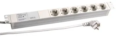Carruzzo EFB Elektronik 691689K elektros tinklo ilgintuvas 2 m 6 AC išvestis(ys / čių) Vidaus Pilka