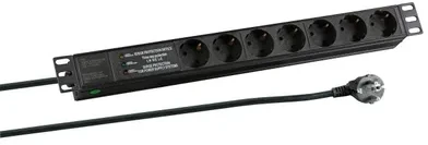 Carruzzo EFB Elektronik EK631DE.3 elektros tinklo ilgintuvas 2 m 7 AC išvestis(ys / čių) Vidaus Juoda
