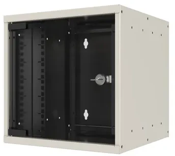 Efb Elektronik EFB 25,4cm 10Zoll 4HE Wandgeh�use Tiefe 300 mm 1-teilig vormontiert RAL9010