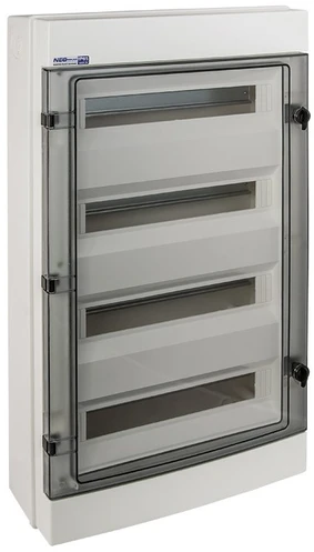 „Elektro-Plast“ hermetiškas paviršinio montavimo paskirstymo skydas RH 4X18 RH-72/4 permatomos durys 36.172 - 36.172