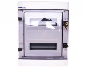 Elektro Plast 36.25 Hermetiška modulinė skirstomoji plokštė (500V AC, 1000V DC) 2x12 paviršinis IP65 RH-24/Z (su užraktu) 36.25