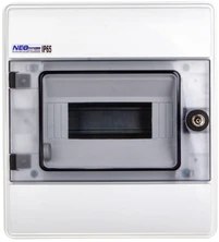 Elektro-Plast Moduliniai skirstomieji įrenginiai 1x8, įleidžiami, IP65. RHp-8/Z su užraktu (36.809)
