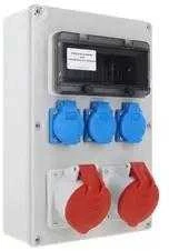Elektro Plast 65.3232 Statybiniai skirstomieji įrenginiai RB-3232 IP44 1x32A/5P,1x32A/5P,3xGS 65.3232