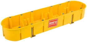 Elektro Plast Nasielsk Elektro-Plast 60mm geltona flush- baseino dėžutė su PP -4x60 varžtais (0235- 0N)