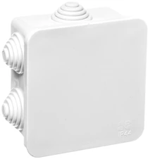 Elektro Plast Nasielsk 0242-10 FAST-BOX Hermetiška dėžutė be išpjovos 76x76x40mm tuščia IP55 balta 0242-10