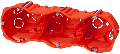 Elektro Plast Nasielsk 0287-00 Puszka p/t regips 3x60mm gili su wkrętami raudona PK-3x60 0287-00
