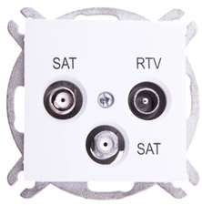 Elektro Plast Nasielsk Elektro-Plast SentiA RTV / SAT / SAT galutinis baltas (1460- 10)