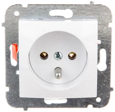 Elektro Plast Nasielsk 1733-10 CARLA Lizdas pojedyncze su/u balta 1733-10