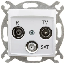 Elektro Plast Nasielsk 1753-10 CARLA Antenos lizdas R-TV-SAT galas 1753-10