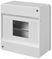 Elektro Plast Nasielsk 2306-00 Moduliniai skirstomieji įrenginiai 1x6 paviršiniai IP20 MINI S-6 (PE+N) 2306-00